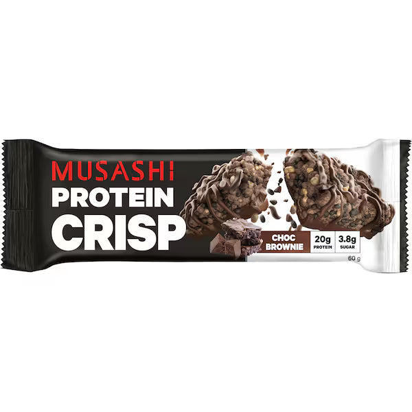Musashi Protein Crisp Bar Choc Brownie