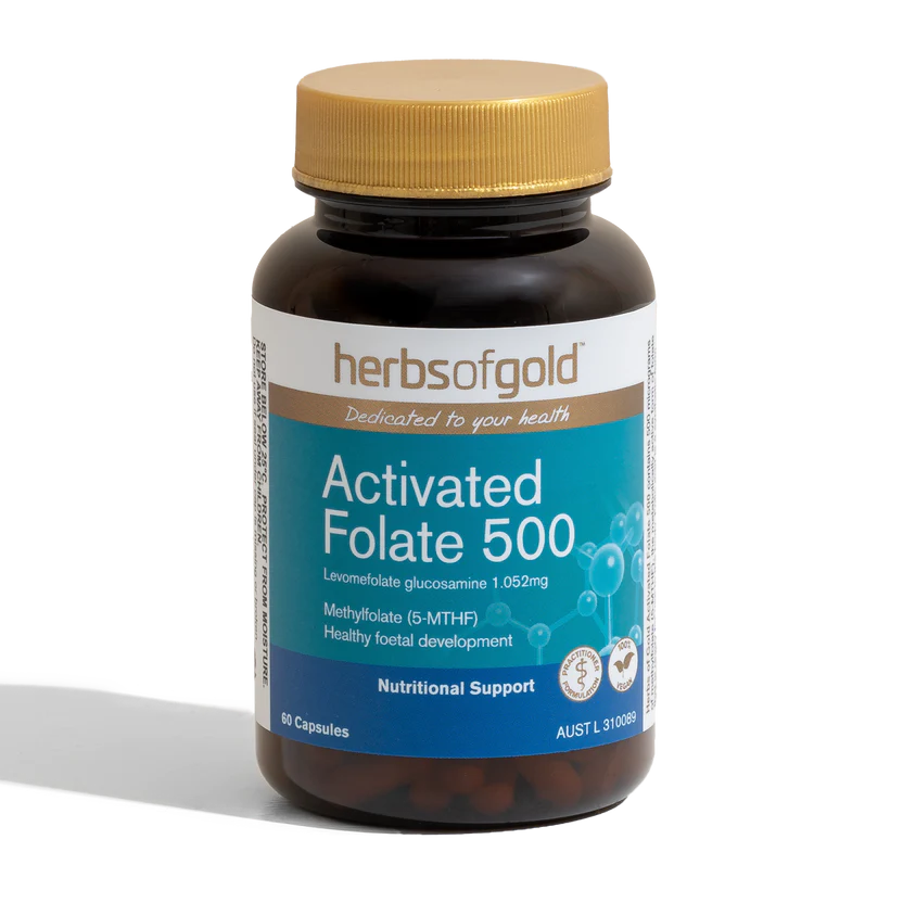 HERBS OF GOLD Activated Folate 500 60c