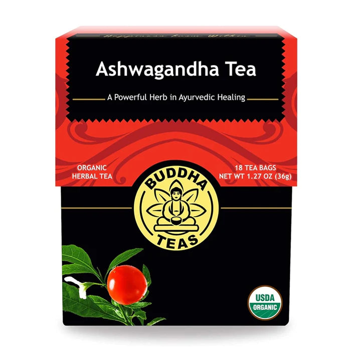 BUDDHA TEAS Ashwagandha Organic Herbal Tea x18