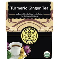 BUDDHA TEAS Turmeric Ginger Organic Herbal Tea x18