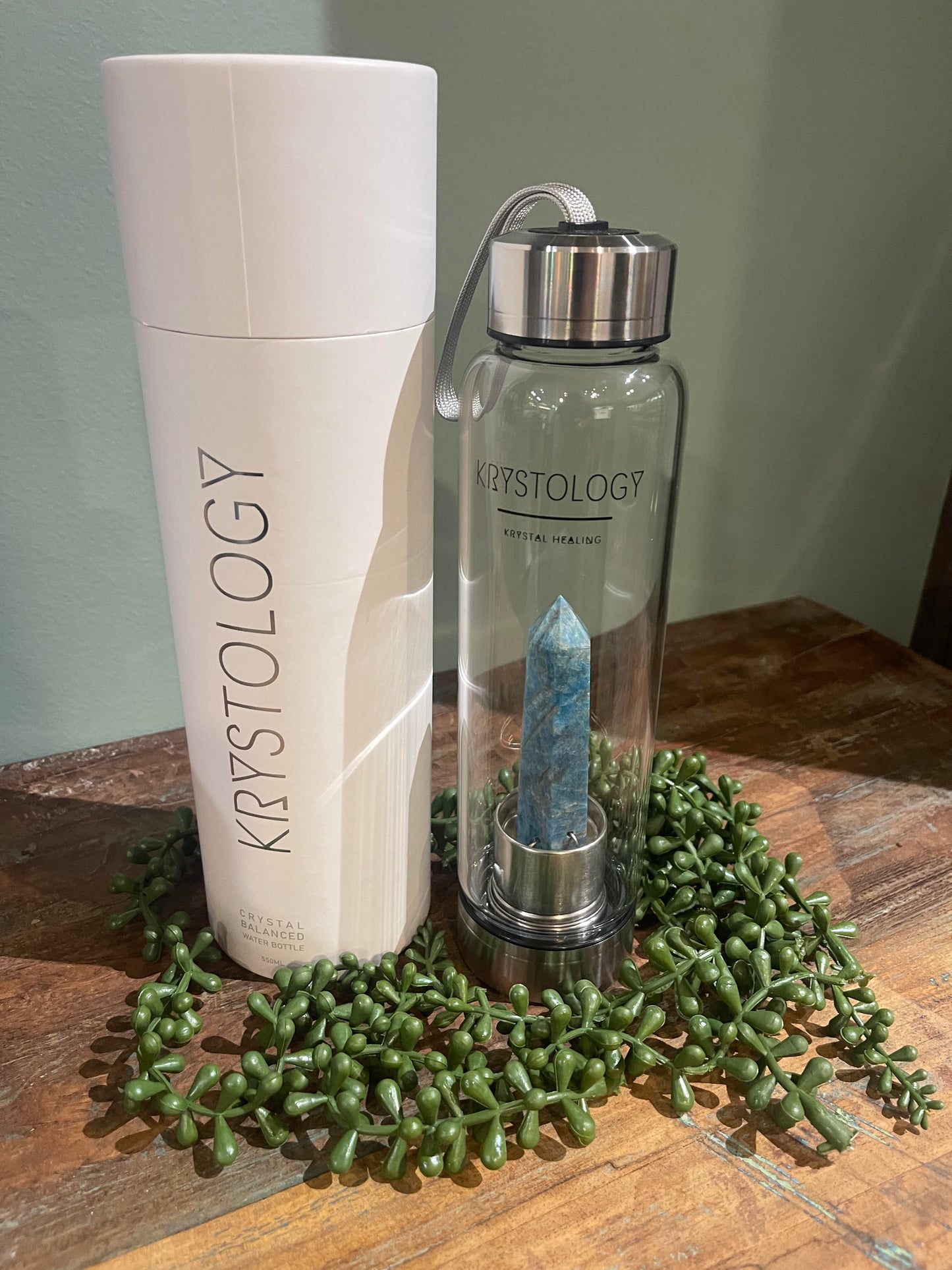 Krystology - crystal balanced water bottle