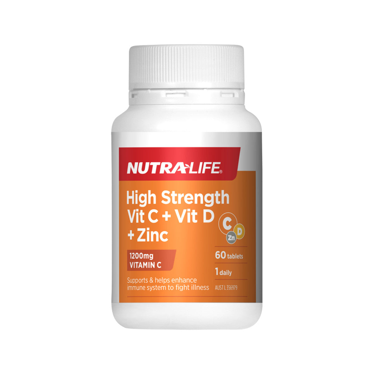 NutraLife High Strength Vit C + Vit D + Zinc