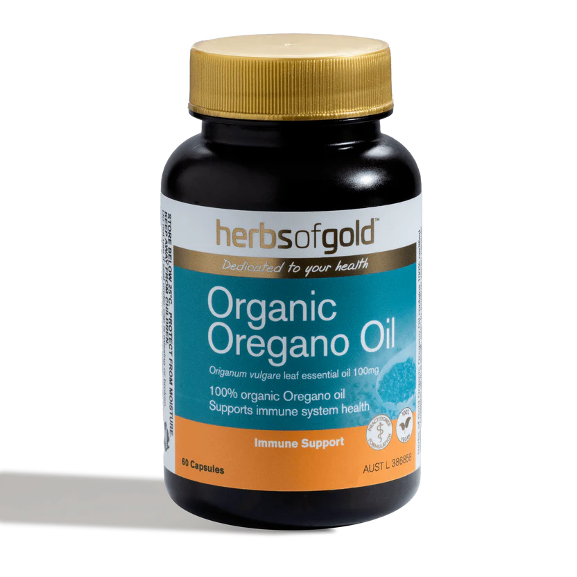 HERBS OF GOLD Organic Oregano Oil 60c