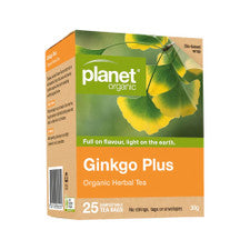 PLANET Ginkgo Plus Organic T/Bags x25