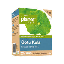 PLANET Gotu Kola Organic T/Bags x25