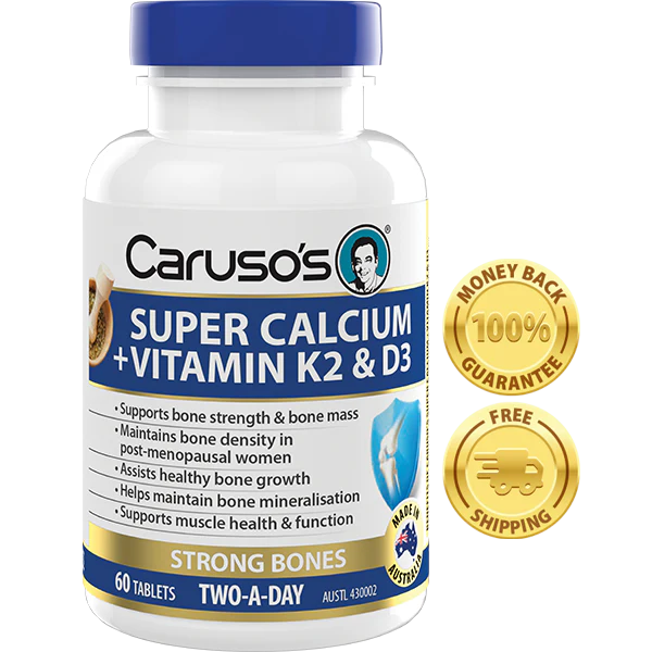 CARUSOS Super Calcium + Vitamin K2 & D3 60t