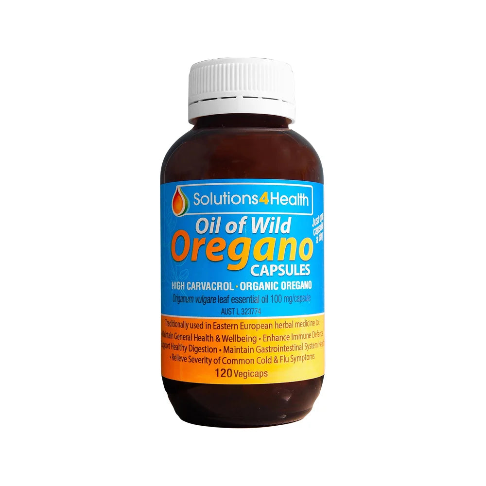 Solutions 4 Health Organic Oil of Wild Oregano Capsules