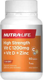NutraLife High Strength Vit C + B12 & B5 60T