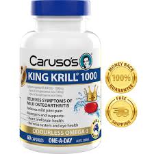 Carusos Natural Health King Krill 1000mg 60 Capsules