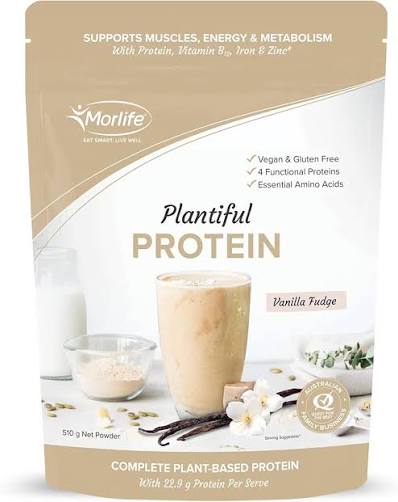 Morlife Plantiful Protein Vanilla Fudge