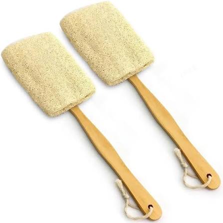 Loofah back brush