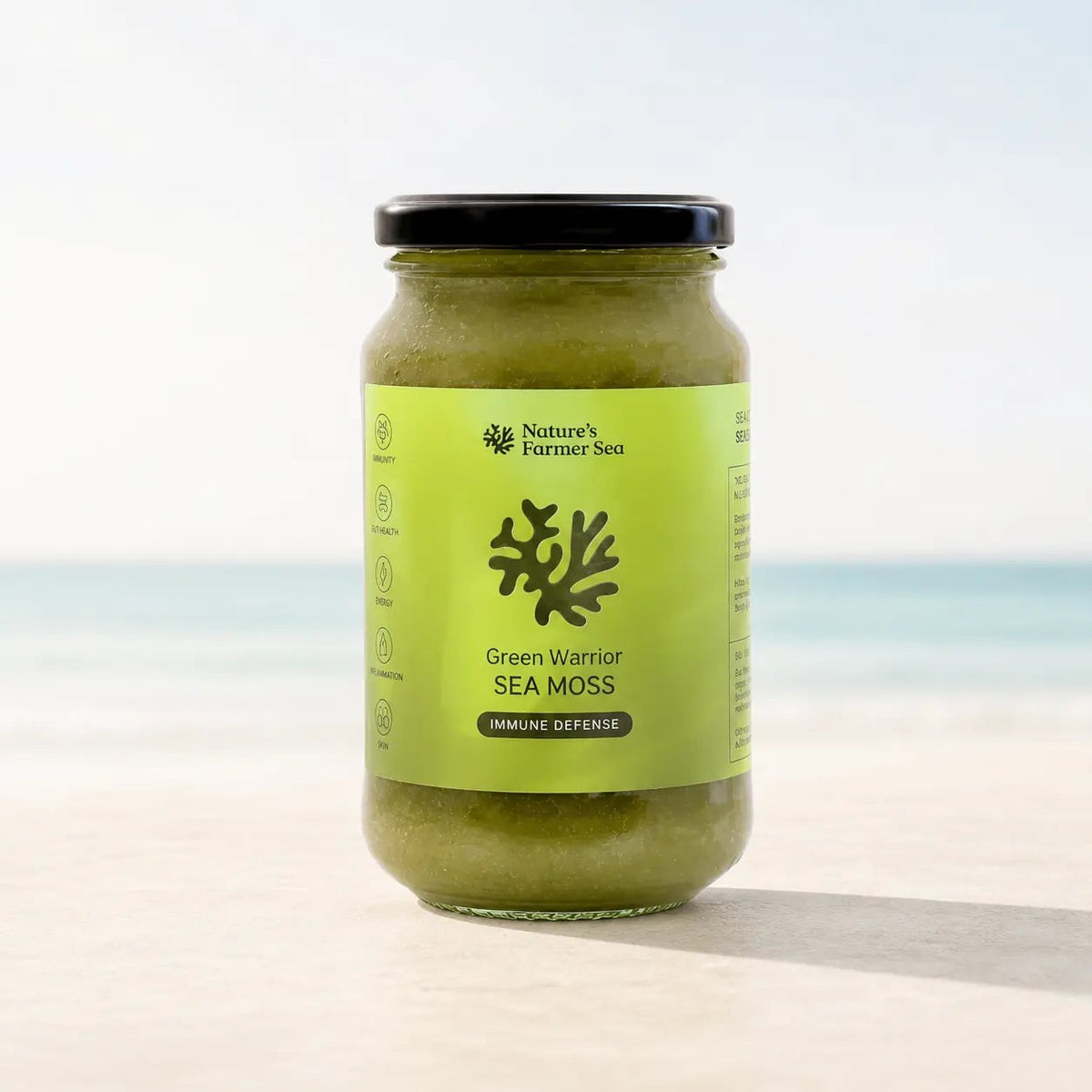 Natures Farmer Sea Green Warrior sea moss gel 375ml
