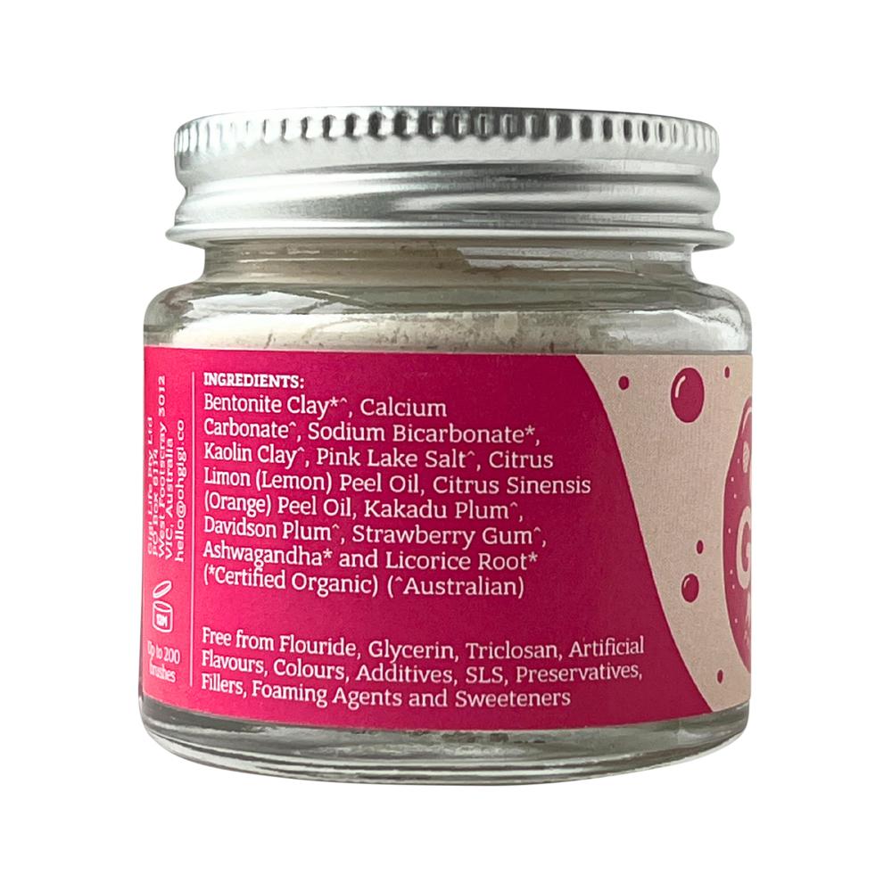 OH GIGI TOOTH POWDER FRUITY BRUSH 40G