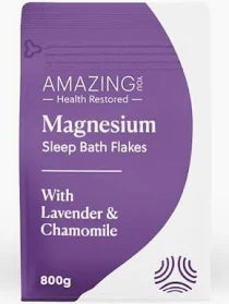 Amazing Magnesium Sleep Bath Flakes - with Lavender & Chamomile 800g
