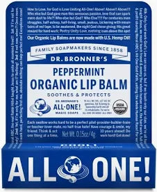 Dr Bronner's Peppermint Organic Lip Balm