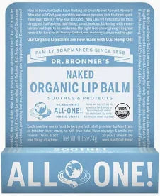 Dr Bronner's Organic Lip Balm Naked
