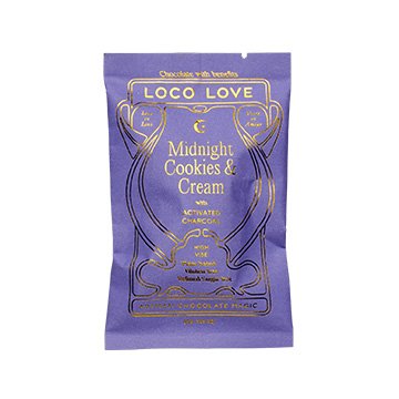 LOCO LOVE Chocolate Midnight Cookies & Cream 35g