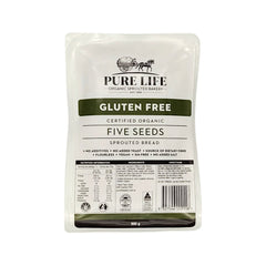 PURE LIFE Sprouted Bread GLUTEN FREE Five Seeds Organic 900g