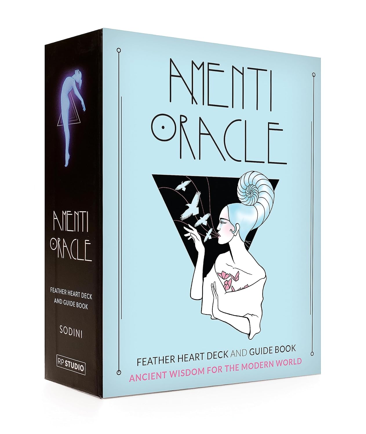 Amenti Oracle Feather Heart Cards