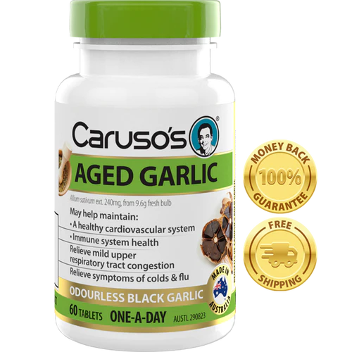 Carusos Natural Health Aged Garlic 60 Tablets