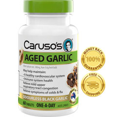 Carusos Natural Health Aged Garlic 60 Tablets