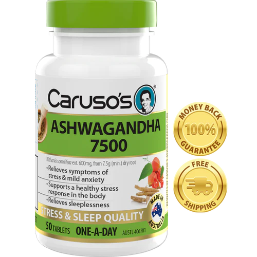 Carusos Natural Health Ashwagandha 50 Tablets