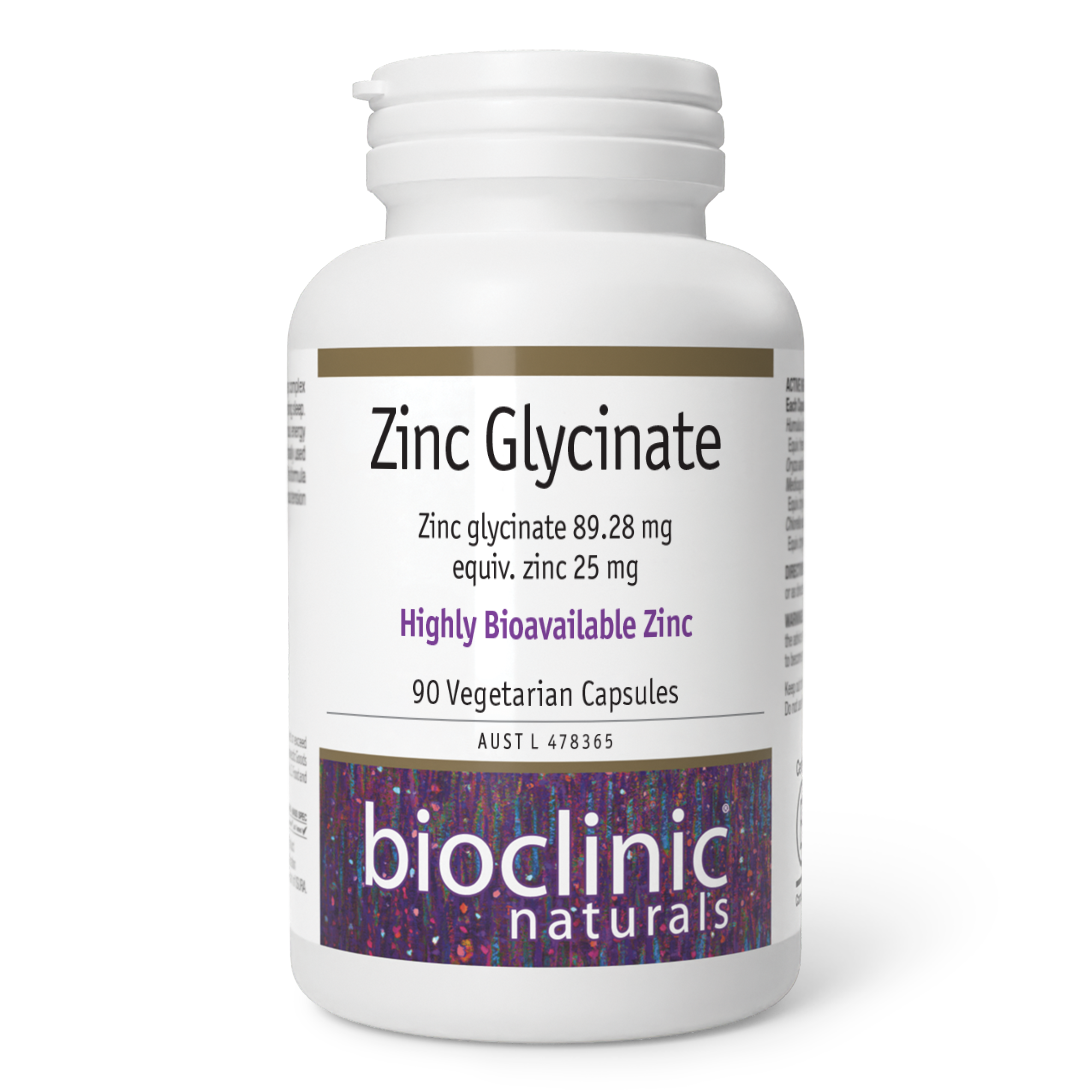 bioclinic naturals Zinc Glycinate Highly Bioavailable