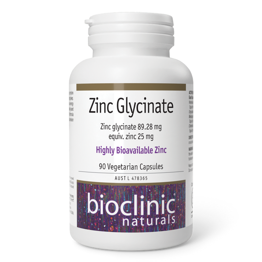 bioclinic naturals Zinc Glycinate Highly Bioavailable