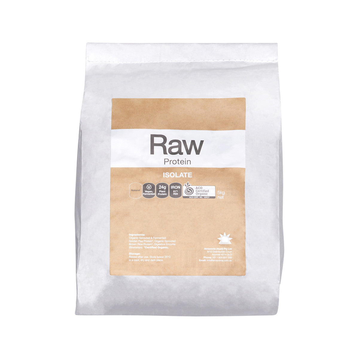 AMAZONIA RAW PROTEIN Organic Isolate Natural