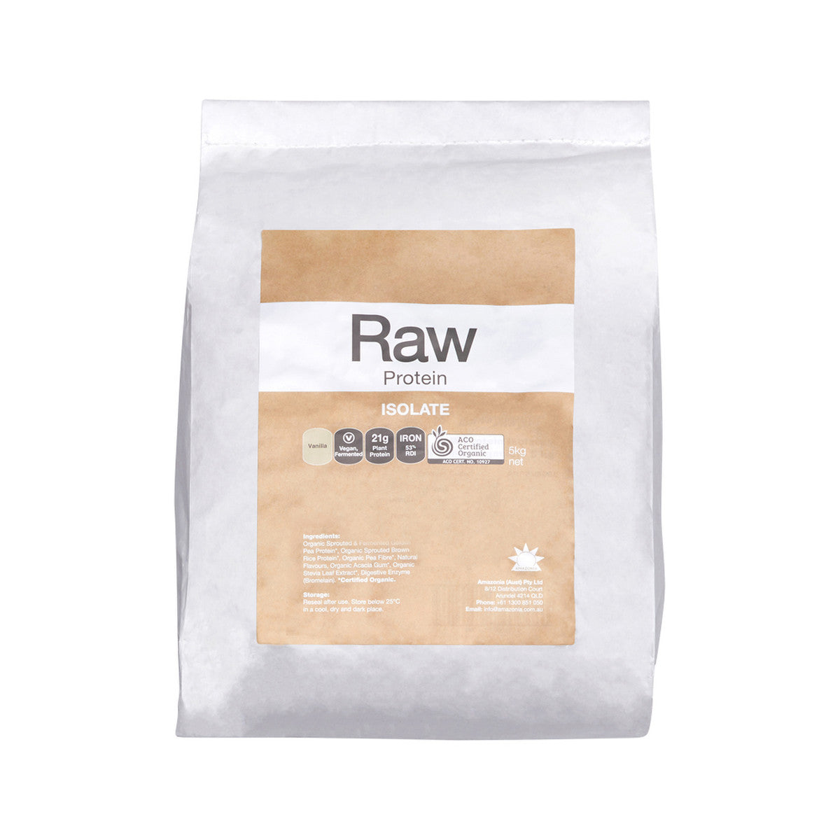 AMAZONIA RAW PROTEIN Organic Isolate Vanilla