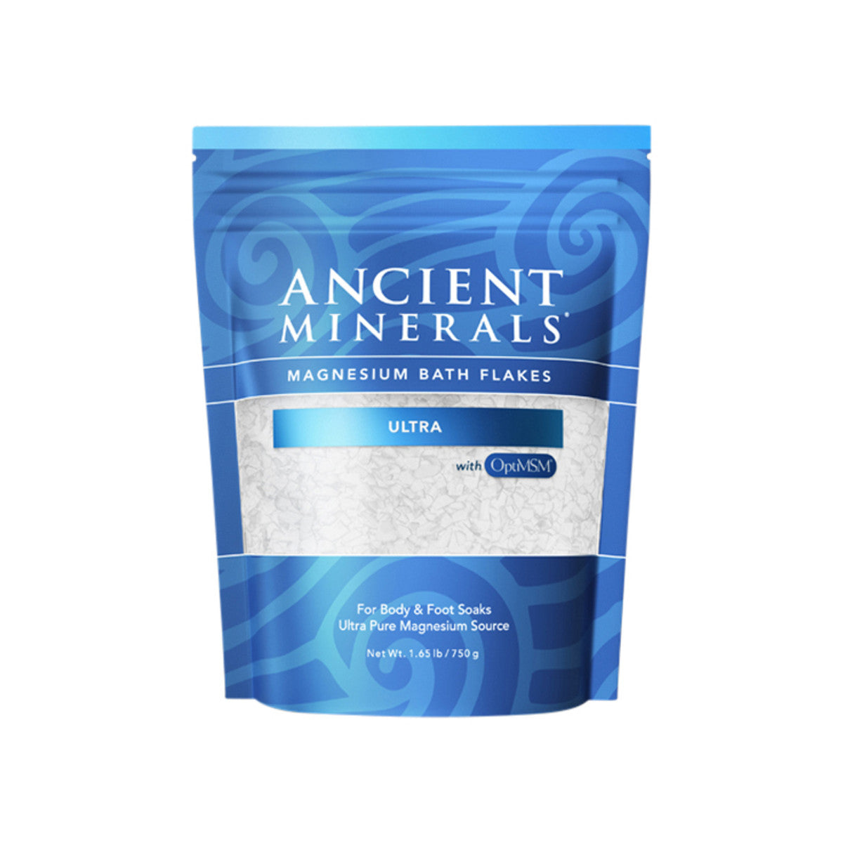 ANCIENT MINERALS Magnesium Bath Flakes Ultra (with MSM)