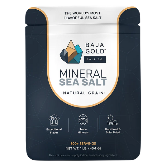 Baja Gold Signature Mineral Sea Salt - Natural Grain Crystals