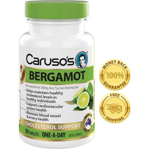 Carusos Natural Health Bergamot 50 Tablets