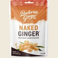 Buderim Ginger  Naked Ginger Deliciously Uncrystallised 175g