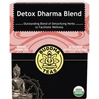 BUDDHA TEAS Organic Herbal Tea Bags Detox Dharma Blend 18pk