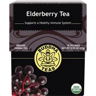 BUDDHA TEAS Organic Herbal Tea Bags Elderberry Tea 18pk