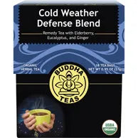 BUDDHA TEAS Cold Weather Defense Blend Organic Herbal Tea x18