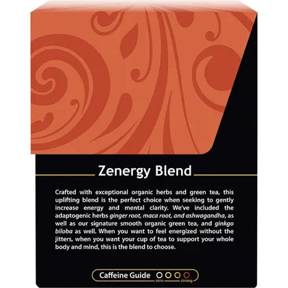 BUDDHA TEAS Organic Herbal Tea Bags Zenergy Blend 18pk