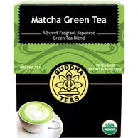 BUDDHA TEAS Organic Tea Bags Matcha Green Tea 18pk