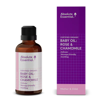 Absolute Essential Baby Oil Rose & Chamomile Org 50ml