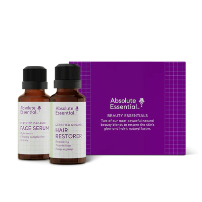 Absolute Essential Beauty Essentials (25ml Face Serum and Hair Restorer Oil)