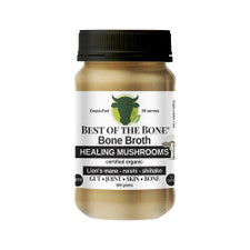 BEST OF THE BONE Bone Broth Beef Healing Mushrooms Organic Lion's Mane Reishi Shiitake 390g