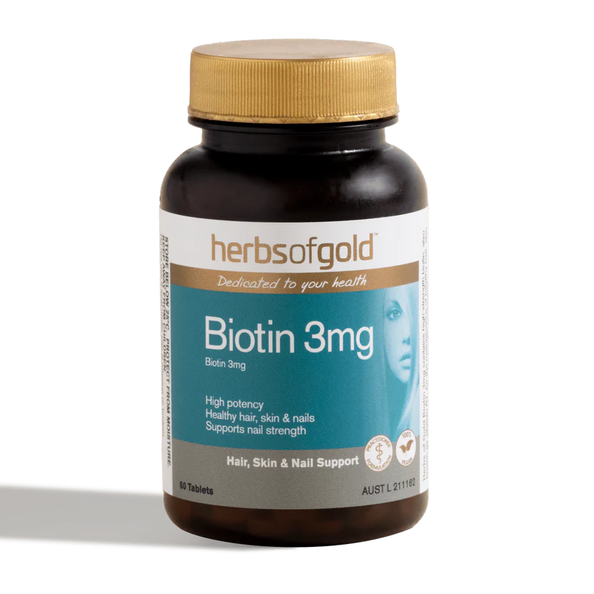 HERBS OF GOLD Biotin 3mg 60t