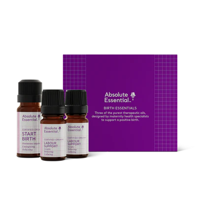 Absolute Essential Birth Essentials (5ml Pure Blends of Calm Birth, Labour Supportand 10ml Start Birth)