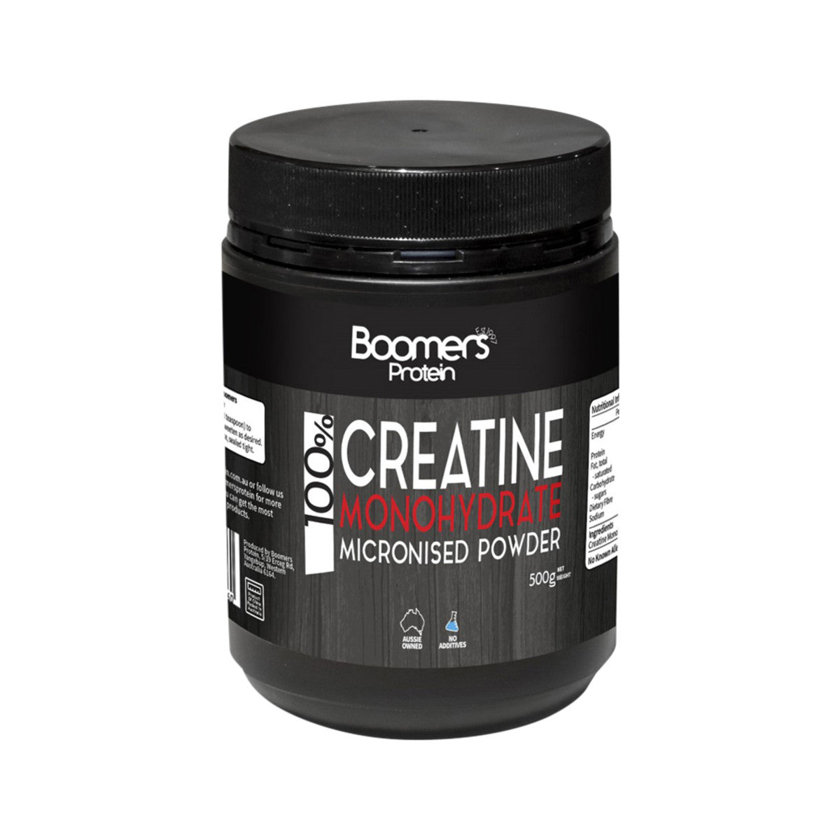 BOOMERS 100% Creatine Monohydrate (Micronised) Powder