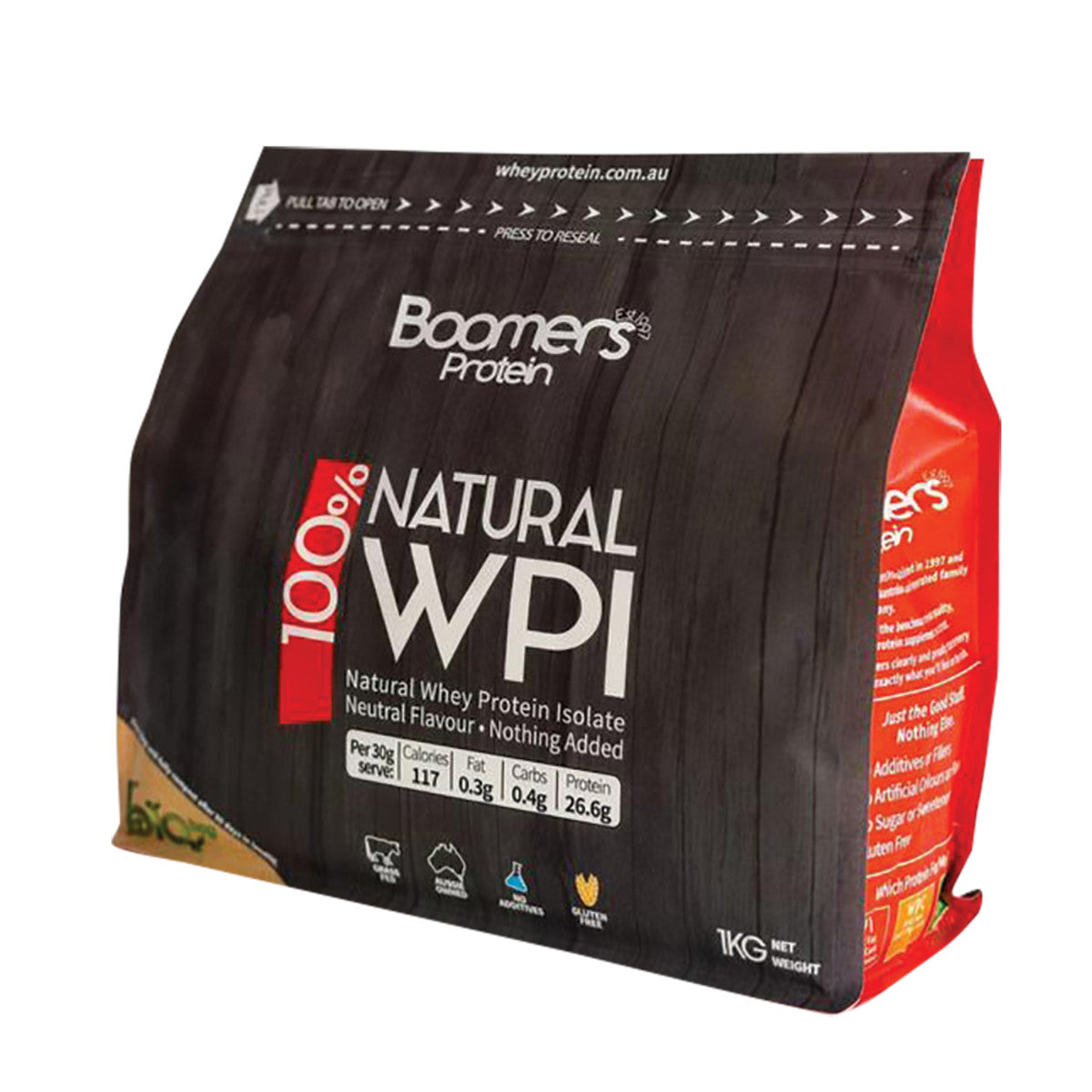 BOOMERS 100% Natural WPI (Whey Protein Isolate) 1kg