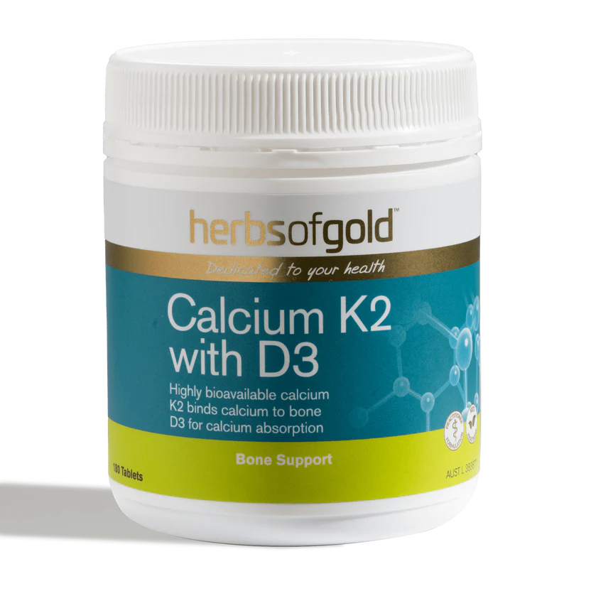 HERBS OF GOLD Calcium K2 with D3