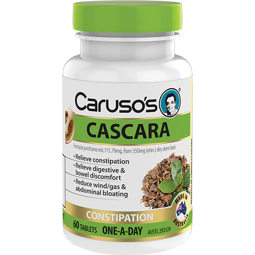 Carusos Natural Health Cascara 60 Tablets