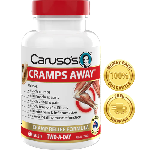 Carusos Natural Health Cramps Away 60 Tablets