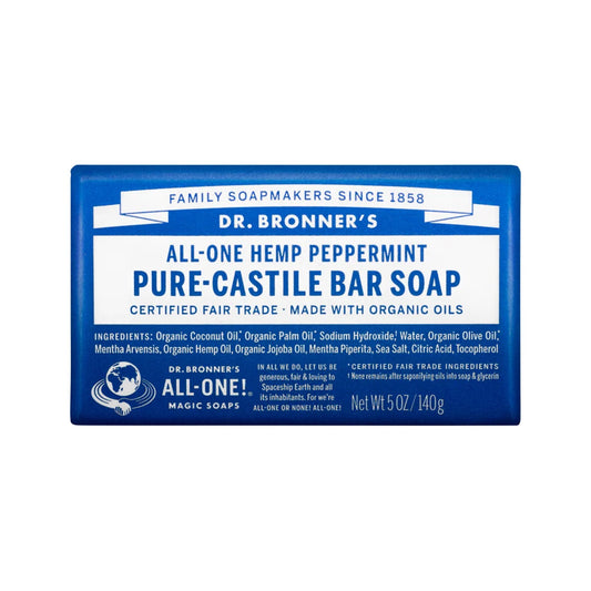 DR BRONNERS Soap Bar Pure Castile Peppermint 140g